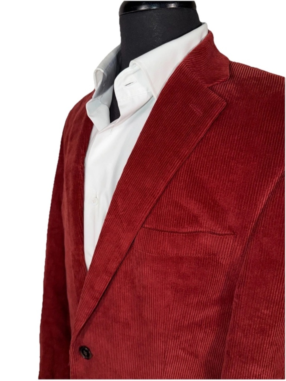LAUREN RALPH LAUREN RUST RED CORDUROY SPORT COAT SZ 38